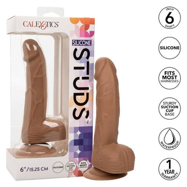 Dildo in silicone realistico da 6 pollici con ventosa e stimolazione sensuale
